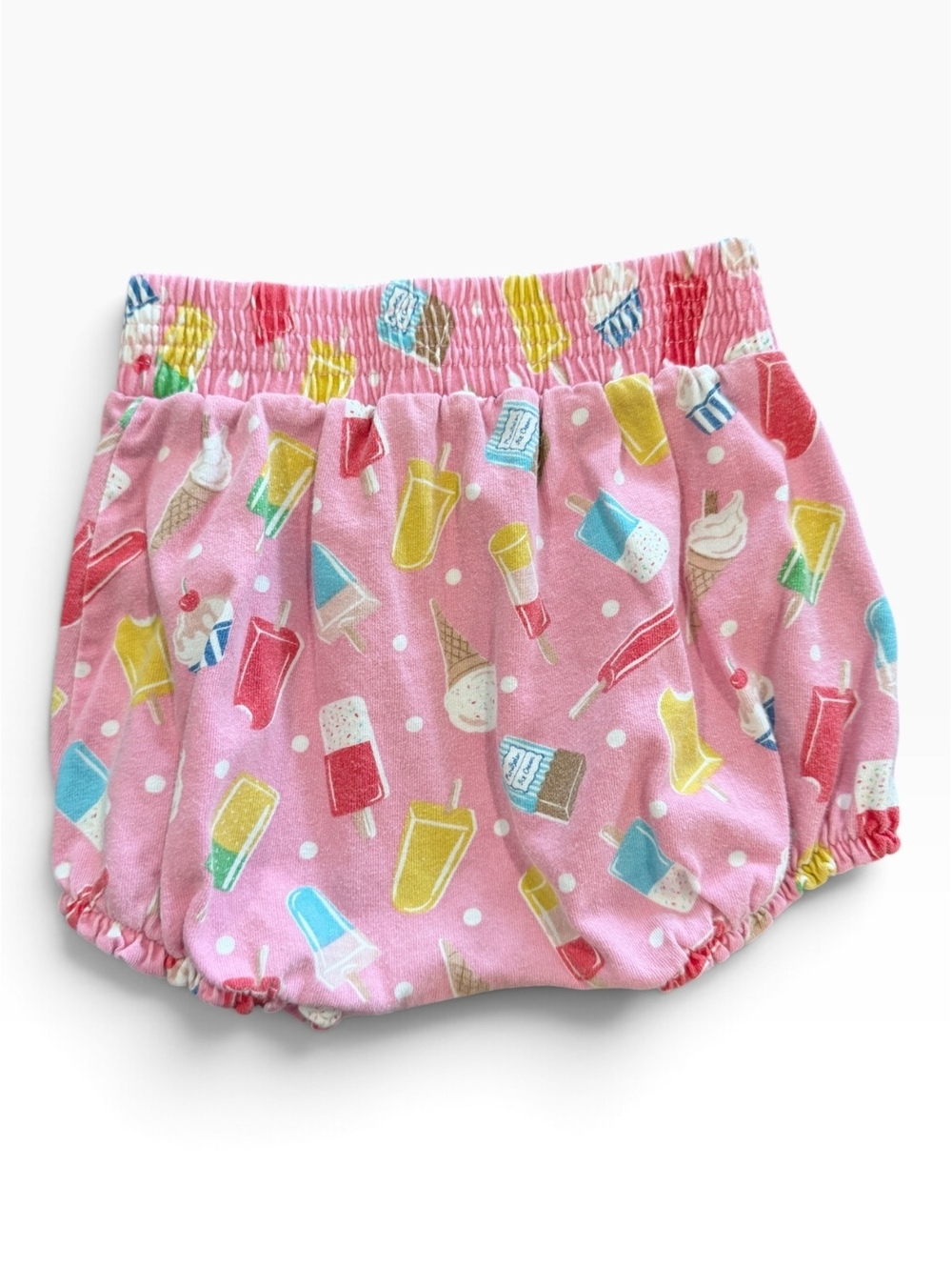 Baby Boden Pink Ice Cream and Popsicle Print Baby Bloomers 18-24 Months